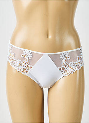 Culotte effet matière satinée blanc SIMONE PERELE femme