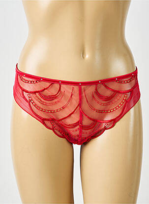 Culotte broderie rouge IMPLICITE femme