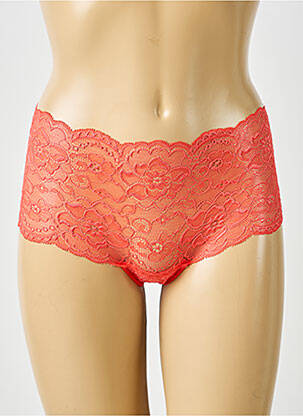 Shorty effet matière satinée orange PASSIONATA femme