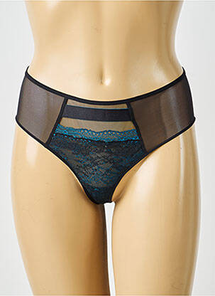 Tanga broderie noir PASSIONATA femme