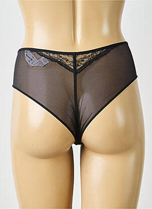 Tanga broderie noir PASSIONATA femme
