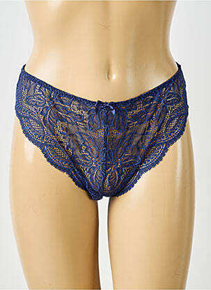 Culotte effet matière satinée bleu SIMONE PERELE femme