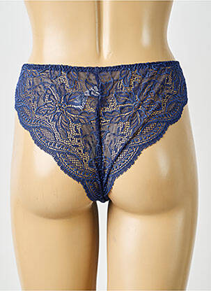 Culotte effet matière satinée bleu SIMONE PERELE femme