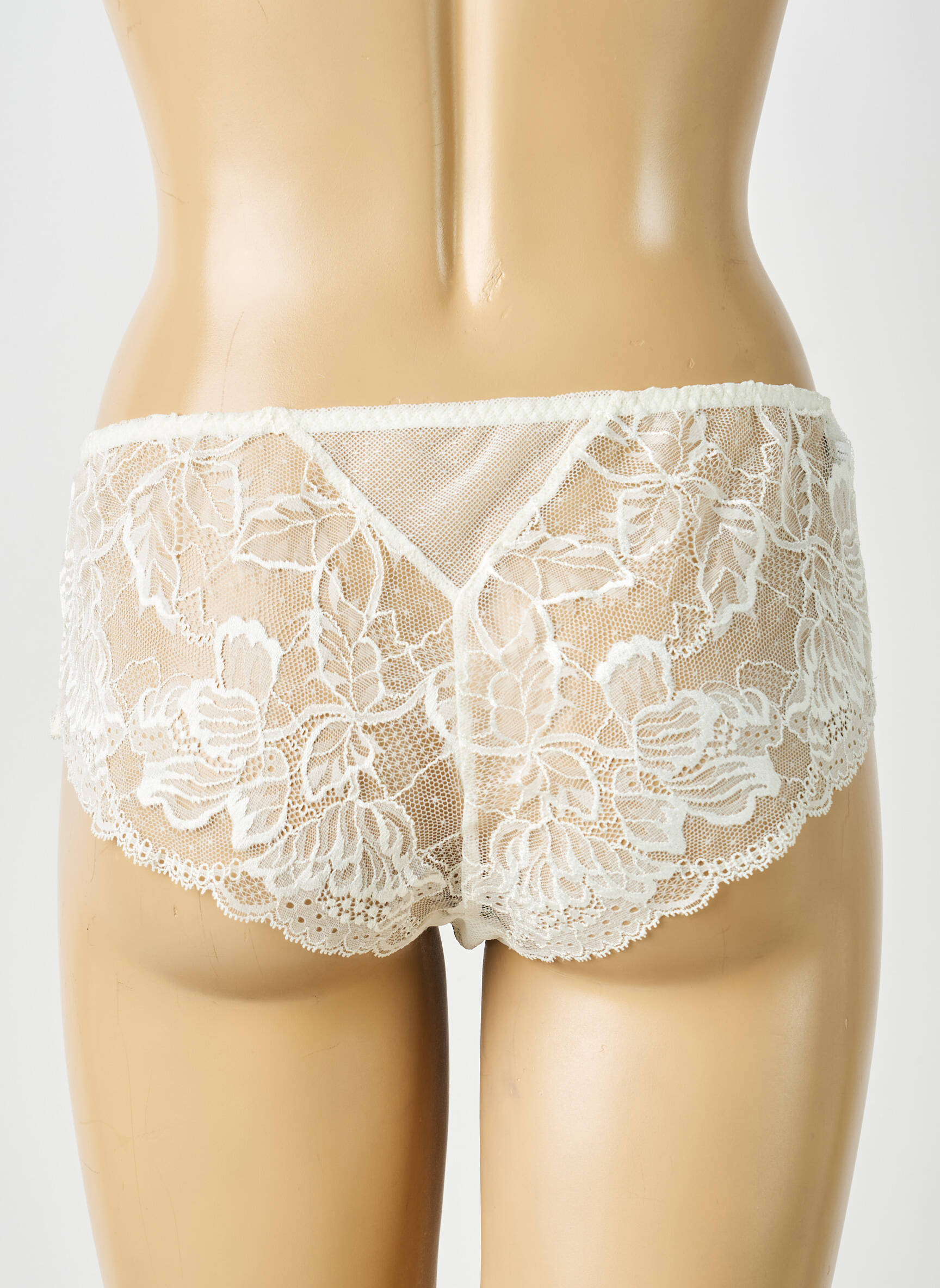 Shorty effet matière satinée blanc SIMONE PERELE femme