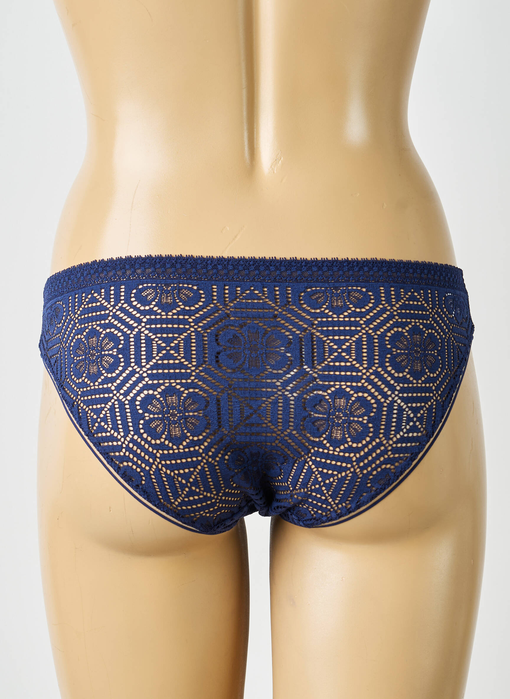 Culotte effet matière satinée bleu SIMONE PERELE femme