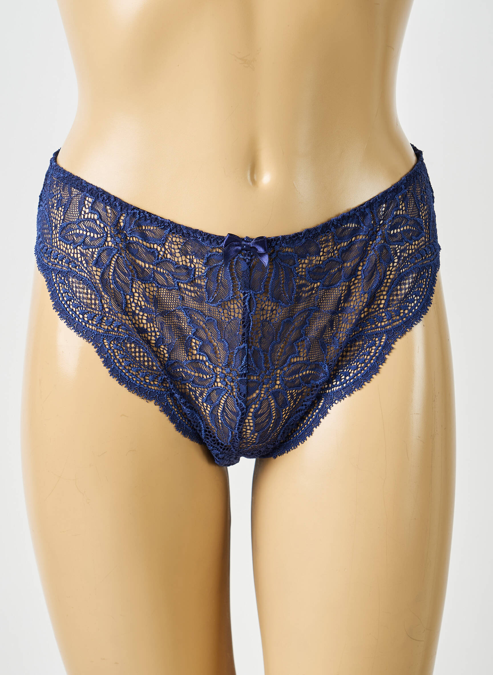 Culotte effet matière satinée bleu SIMONE PERELE femme