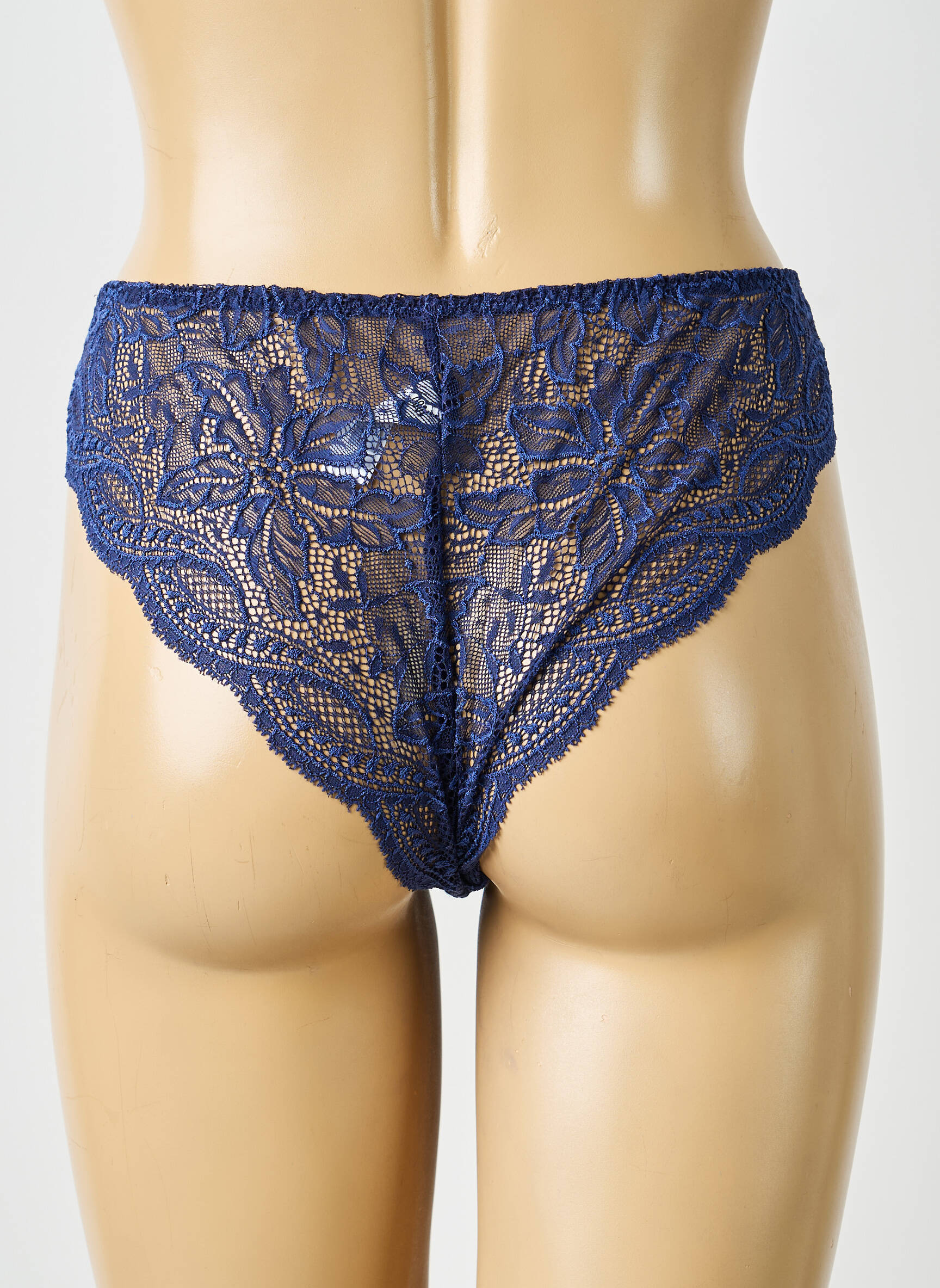 Culotte effet matière satinée bleu SIMONE PERELE femme