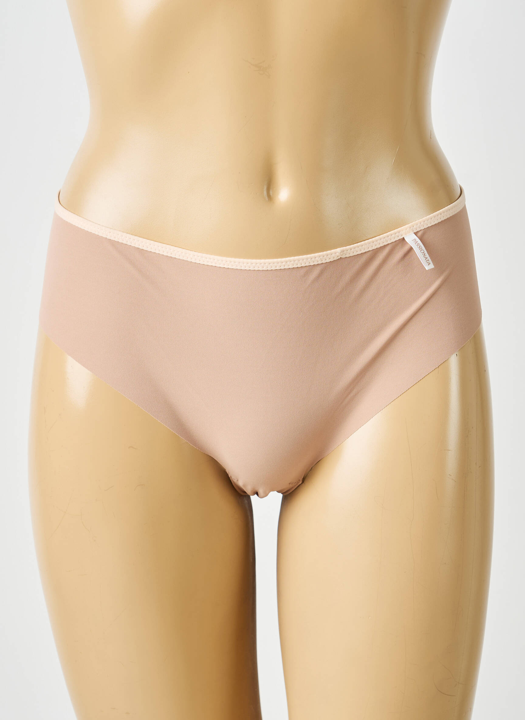 Shorty effet matière satinée beige PASSIONATA femme