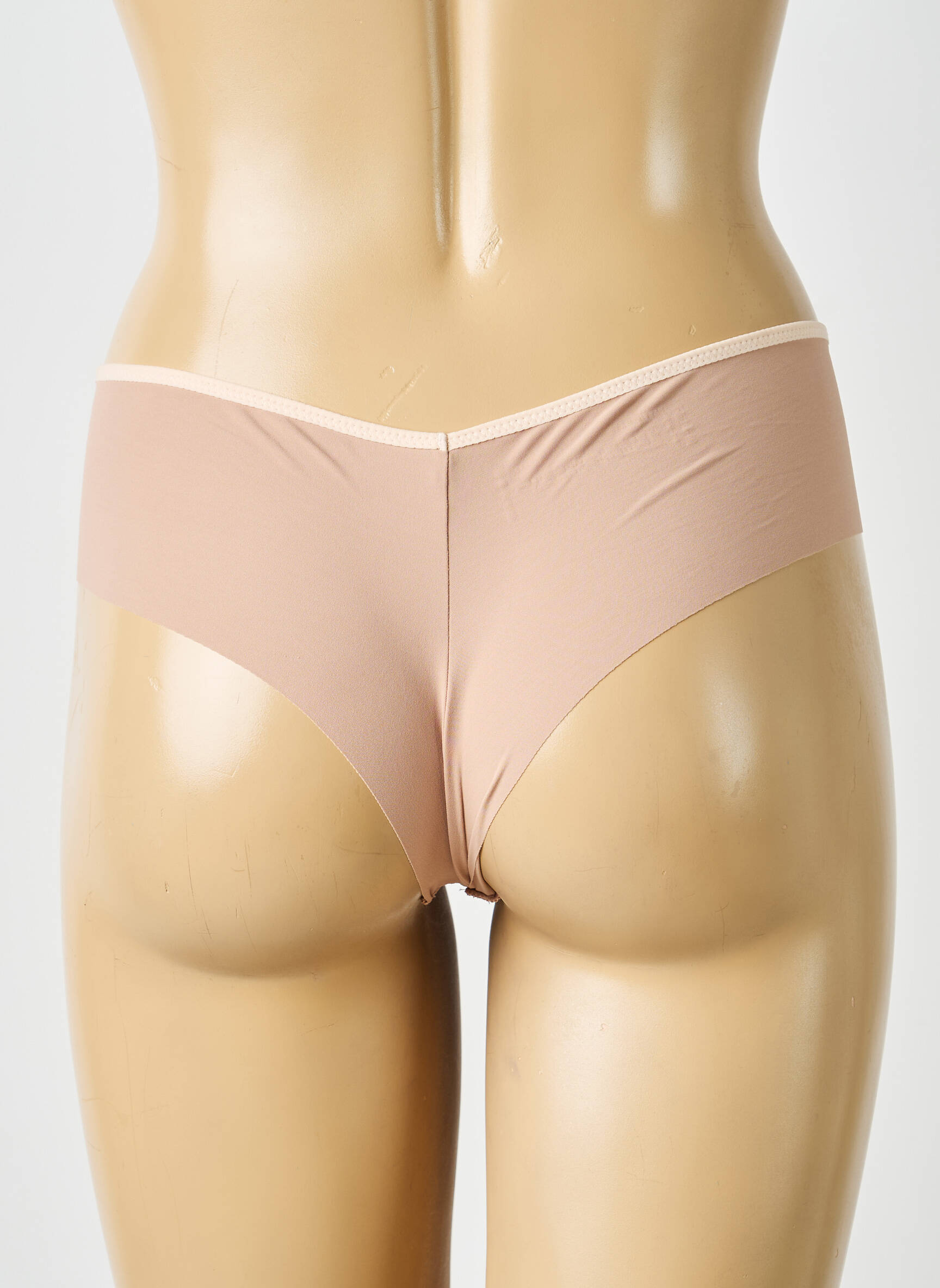 Shorty effet matière satinée beige PASSIONATA femme