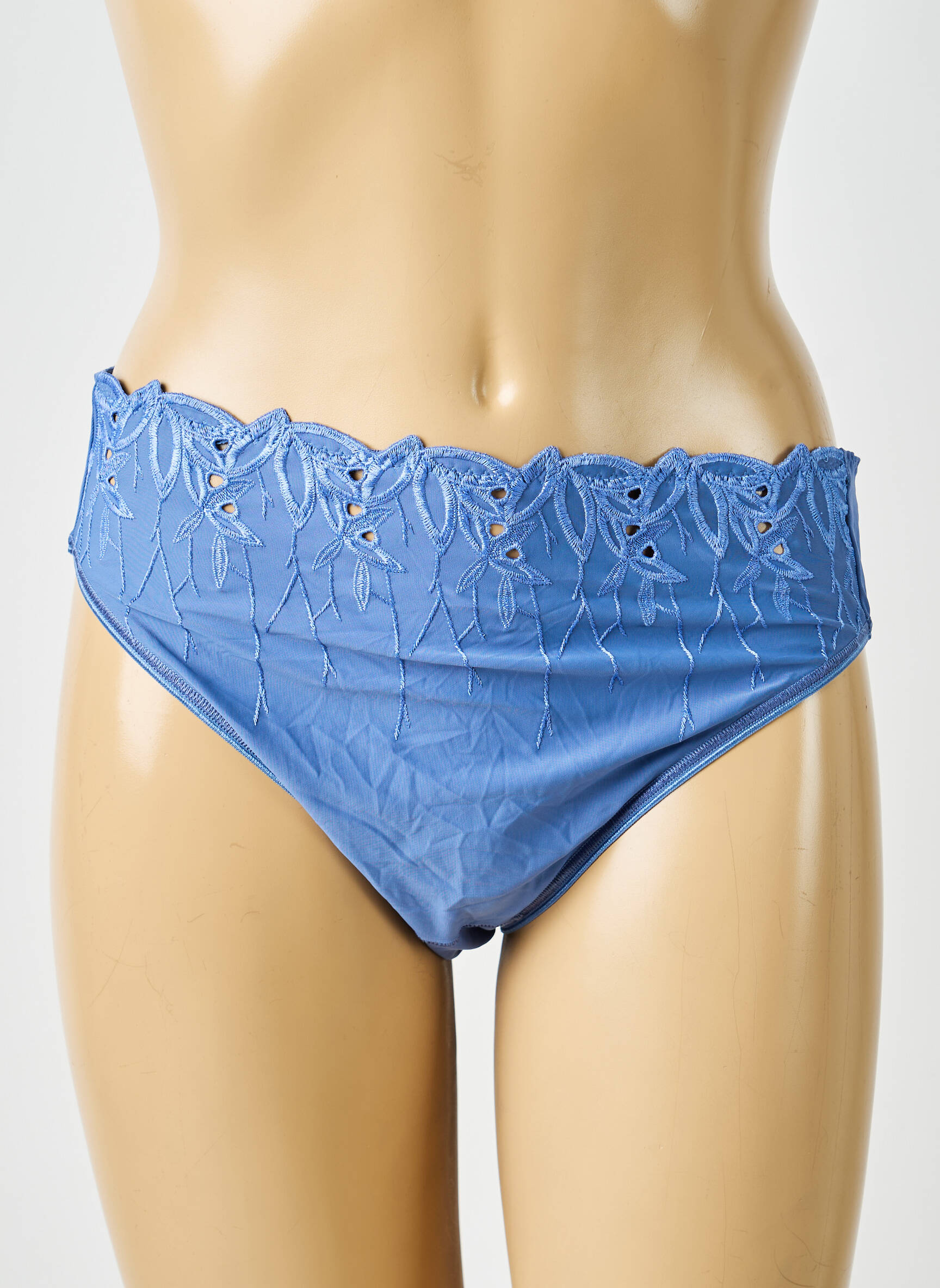Culotte effet matière satinée bleu PASSIONATA femme