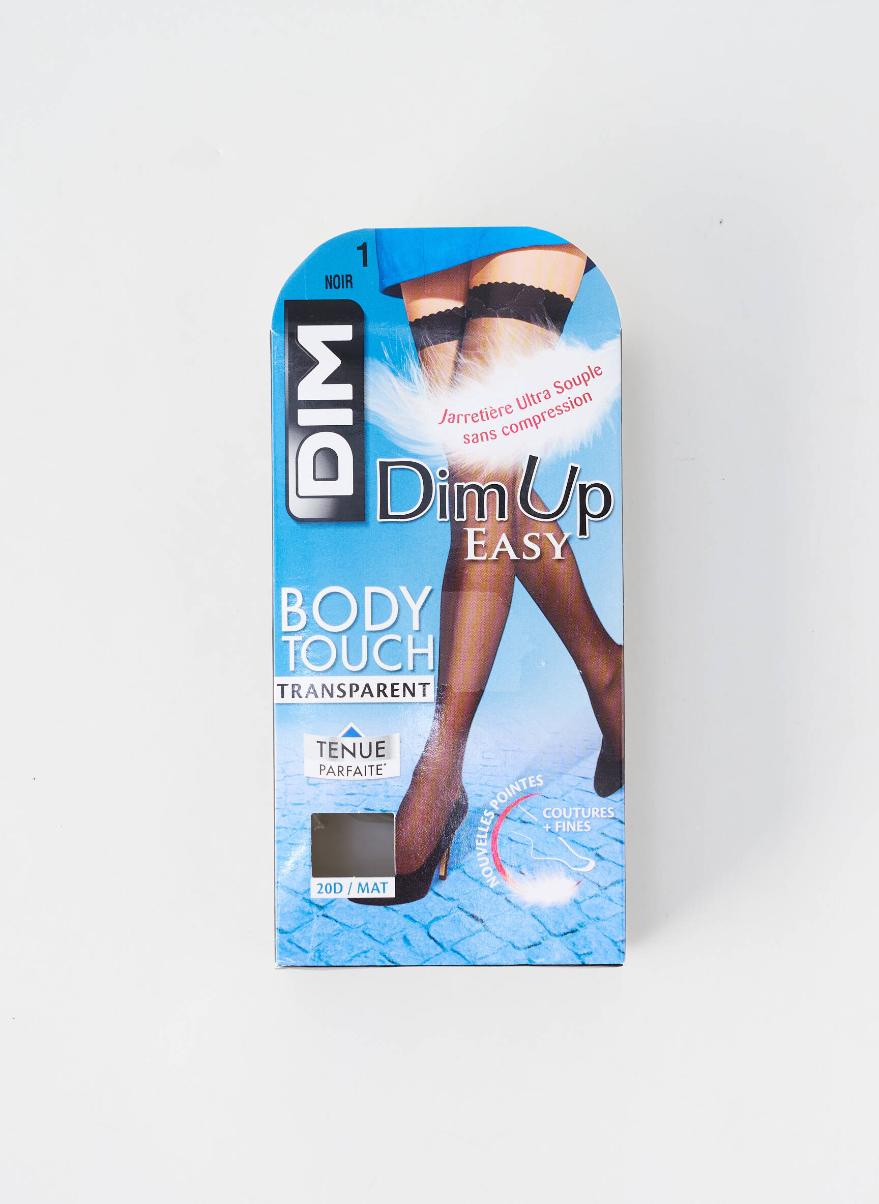 Bas maintien autofixant noir DIM femme