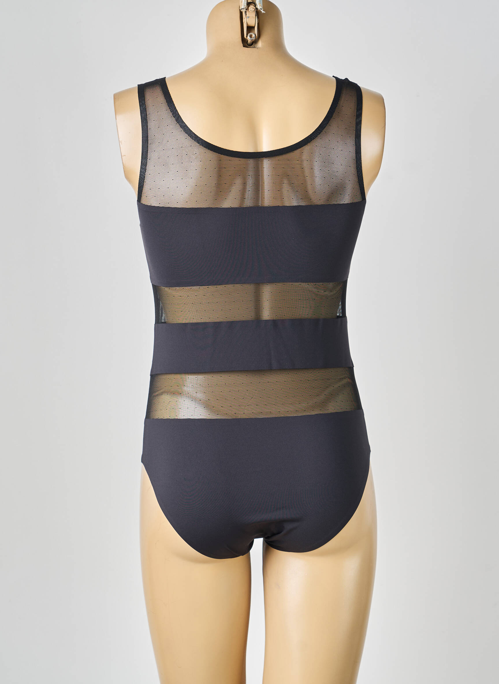 Body lingerie fermeture pressionnée noir IMPLICITE femme