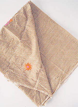 Foulard tissage popeline marron CATCH ME femme