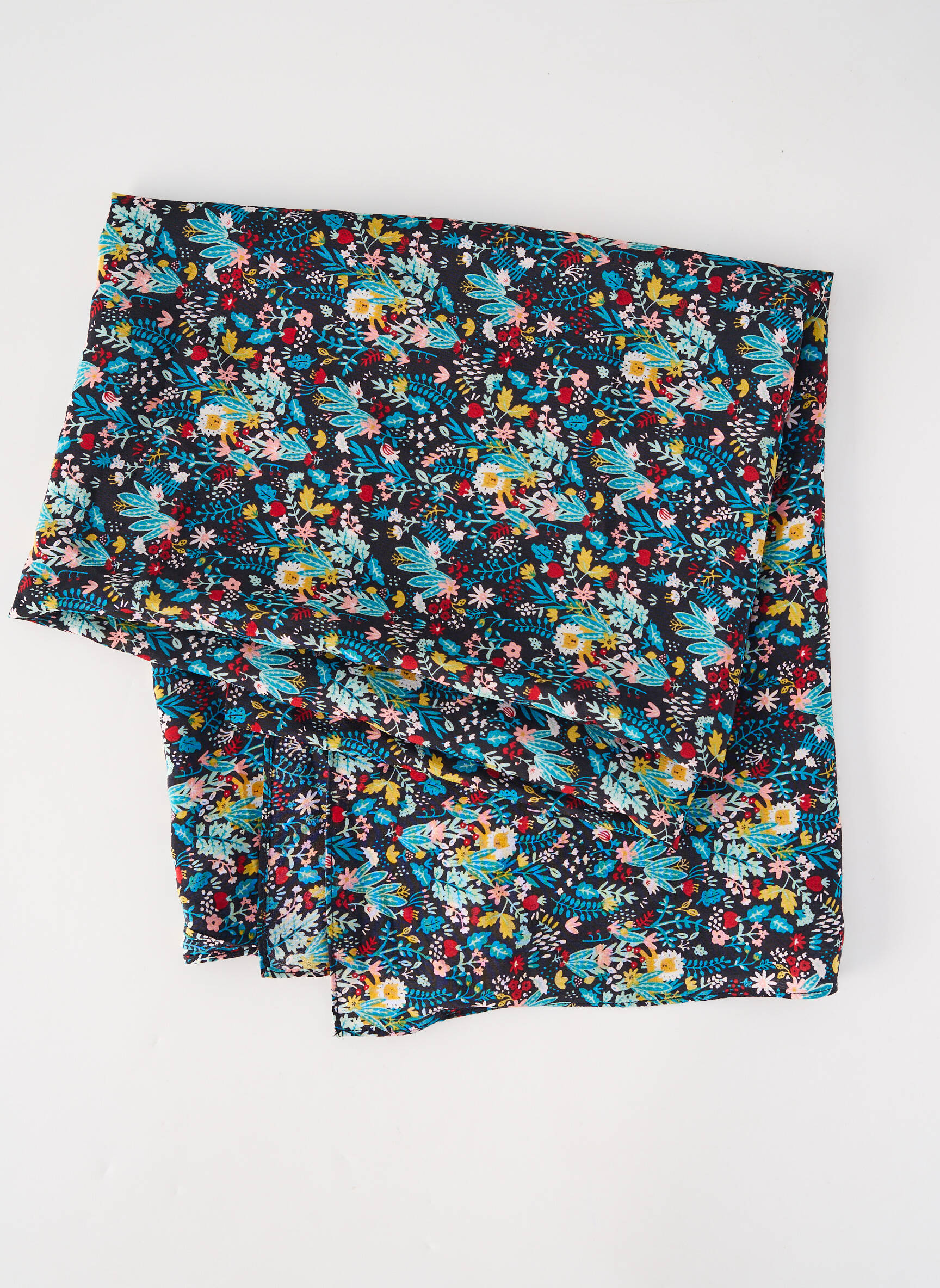 Foulard coutures renforcées bleu DES PETITS HAUTS femme