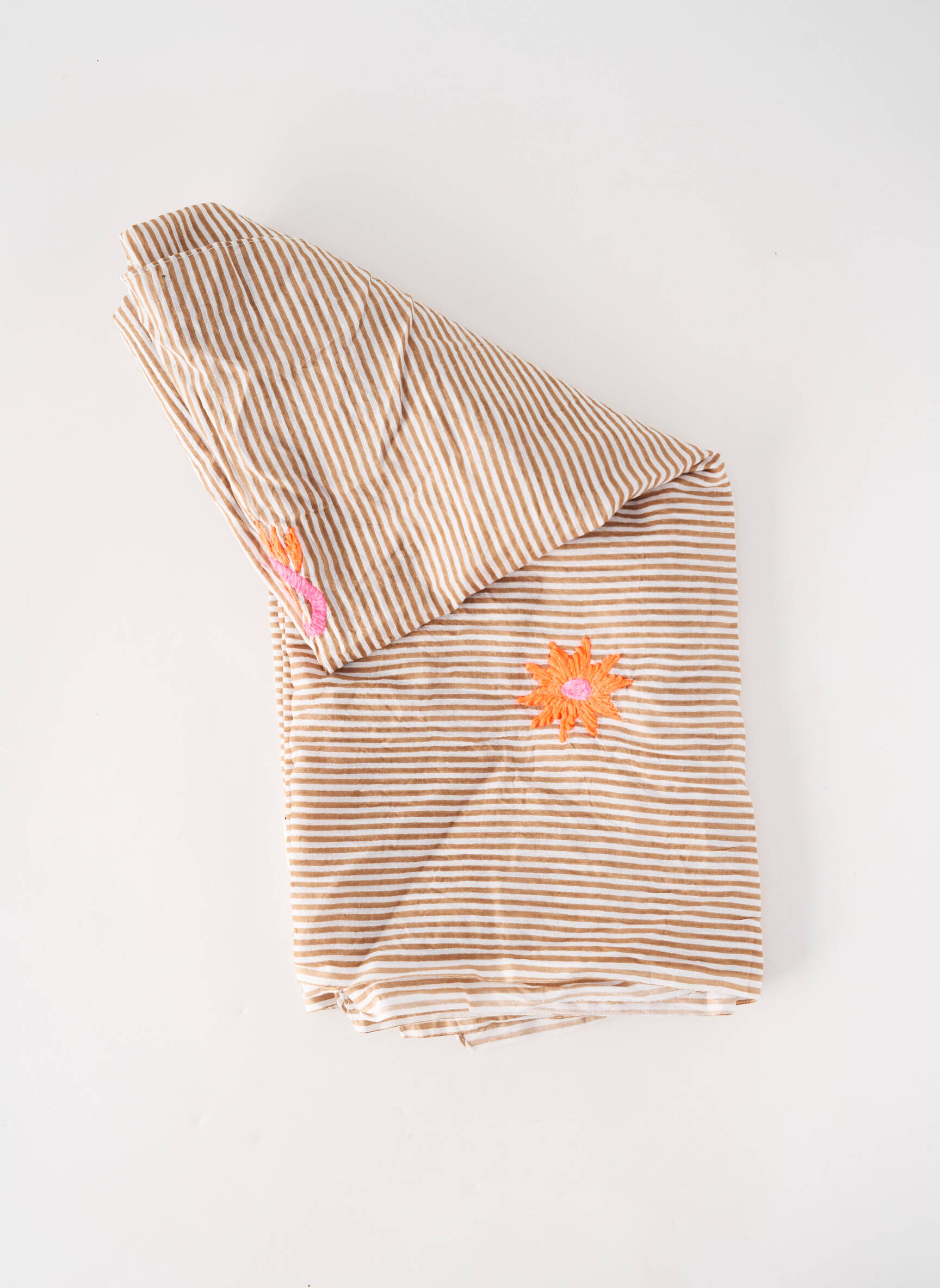 Foulard tissage popeline marron CATCH ME femme