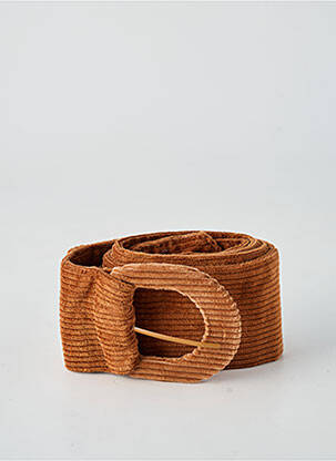 Ceinture effet matière satinée marron SURKANA femme
