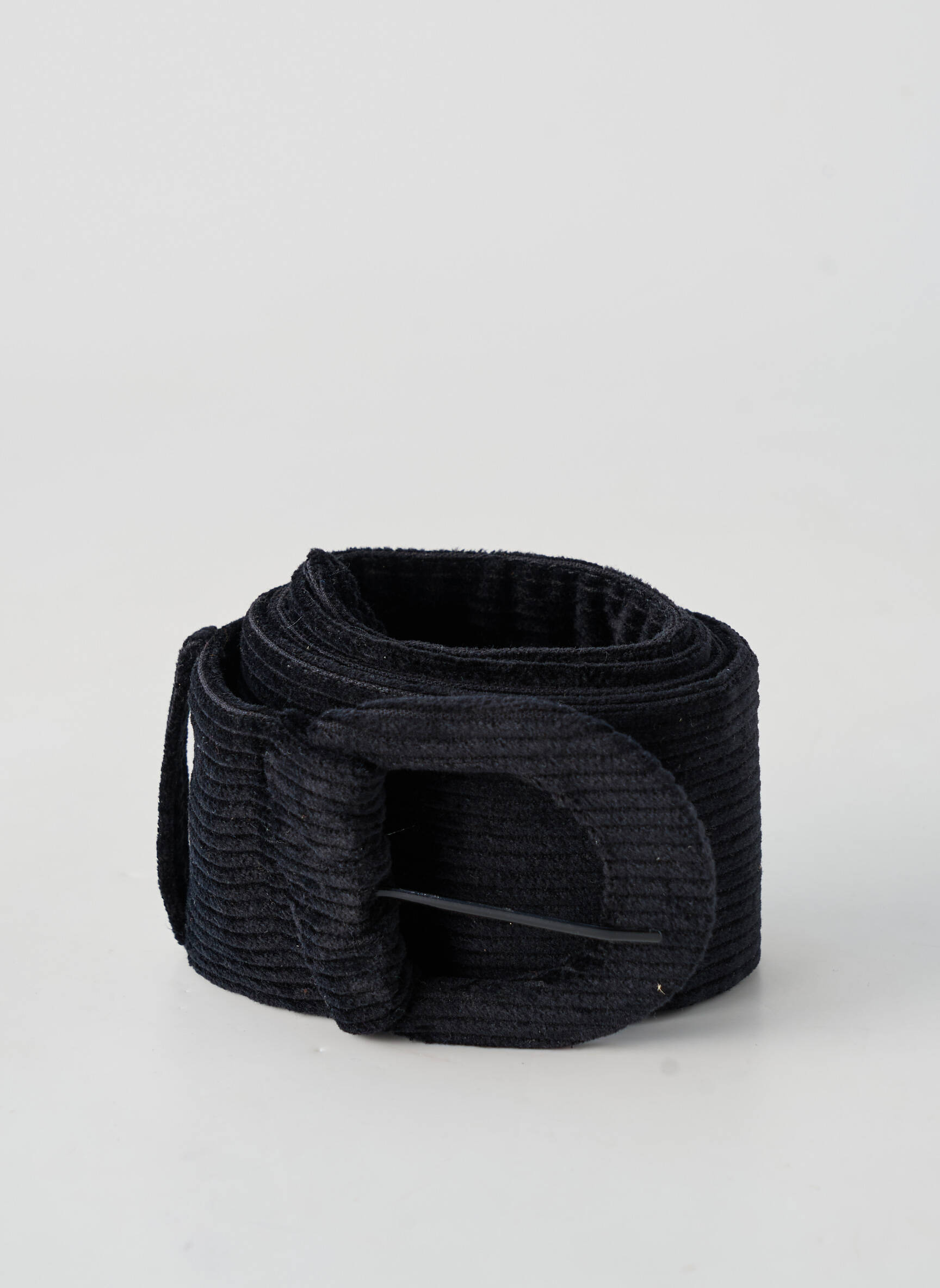 Ceinture effet matière satinée noir SURKANA femme