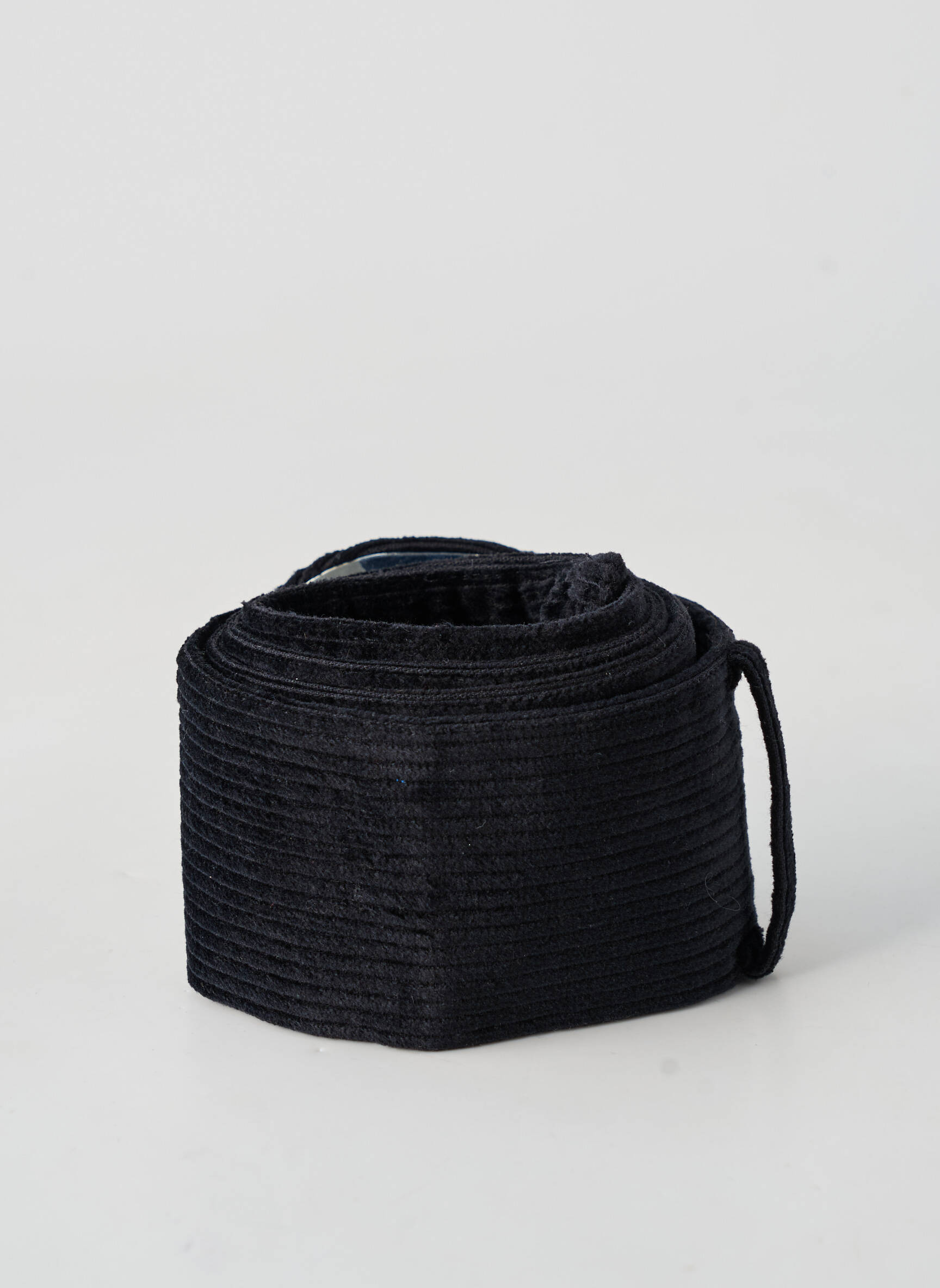 Ceinture effet matière satinée noir SURKANA femme