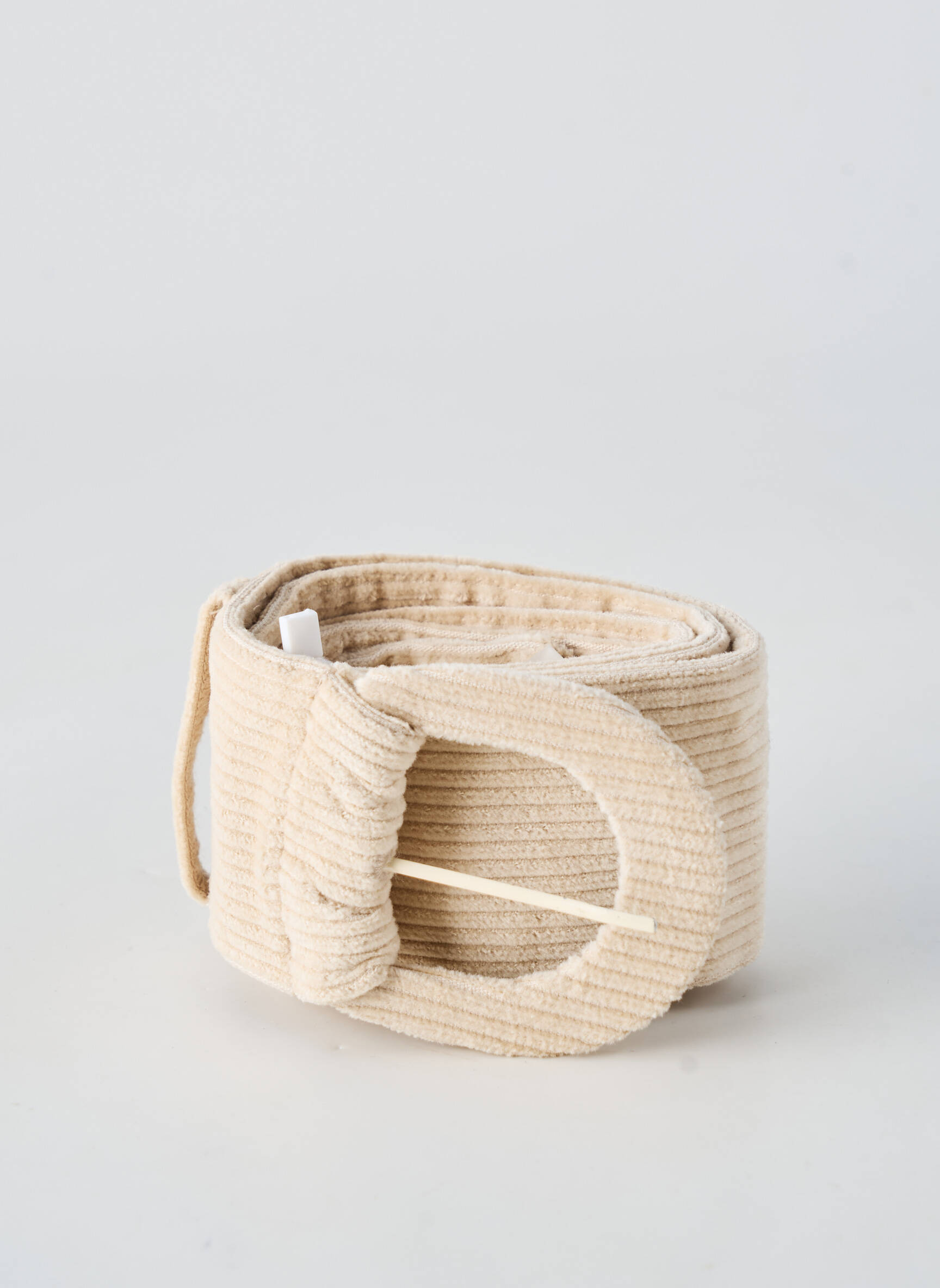 Ceinture effet matière satinée beige SURKANA femme