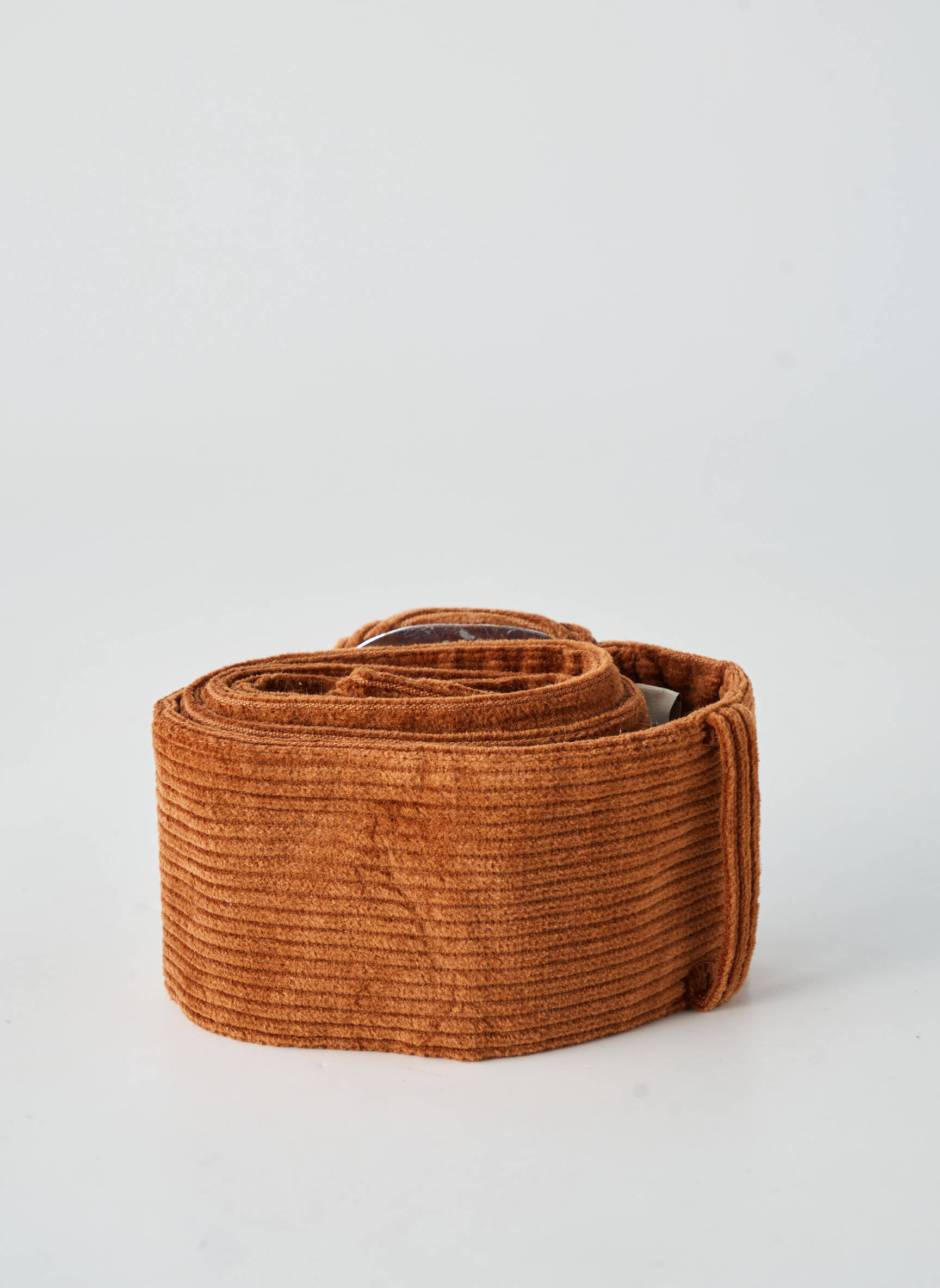 Ceinture effet matière satinée marron SURKANA femme