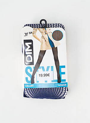 Collants stretch bleu DIM femme