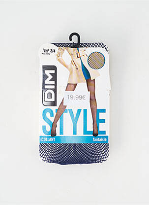 Collants stretch bleu DIM femme
