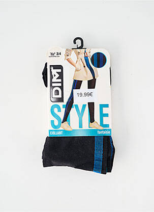 Collants stretch bleu DIM femme