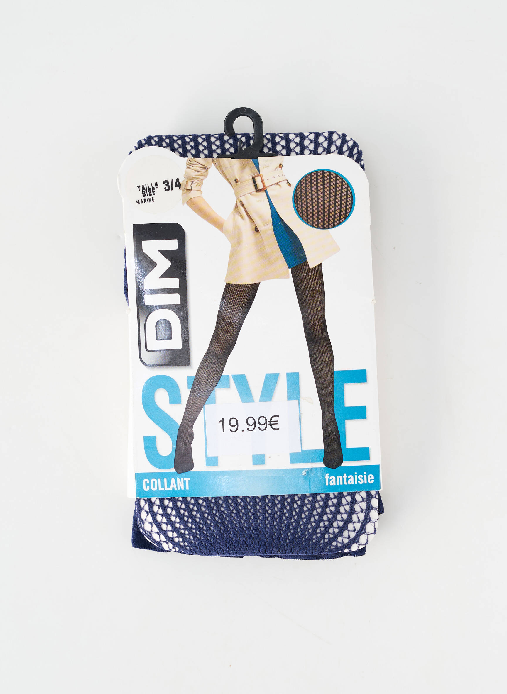 Collants stretch bleu DIM femme