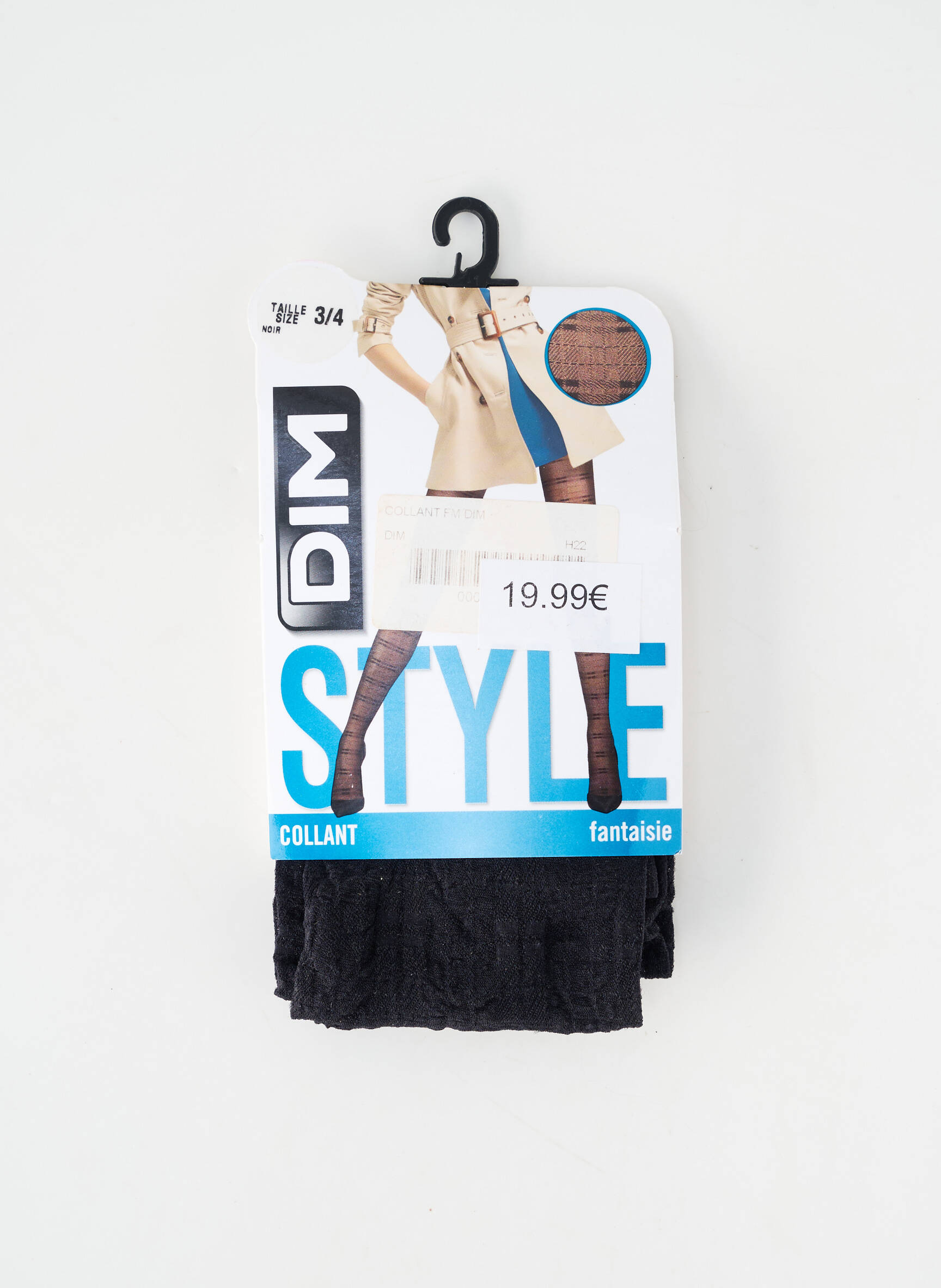 Collants imprimé fantaisie noir DIM femme