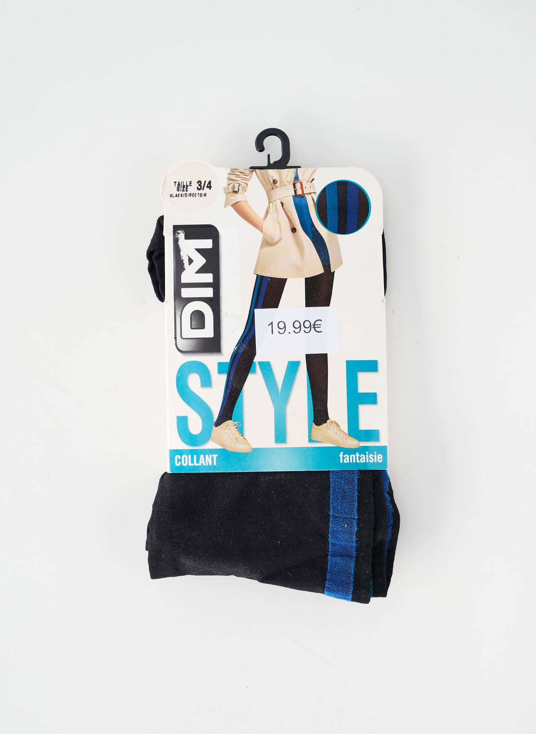 Collants stretch bleu DIM femme