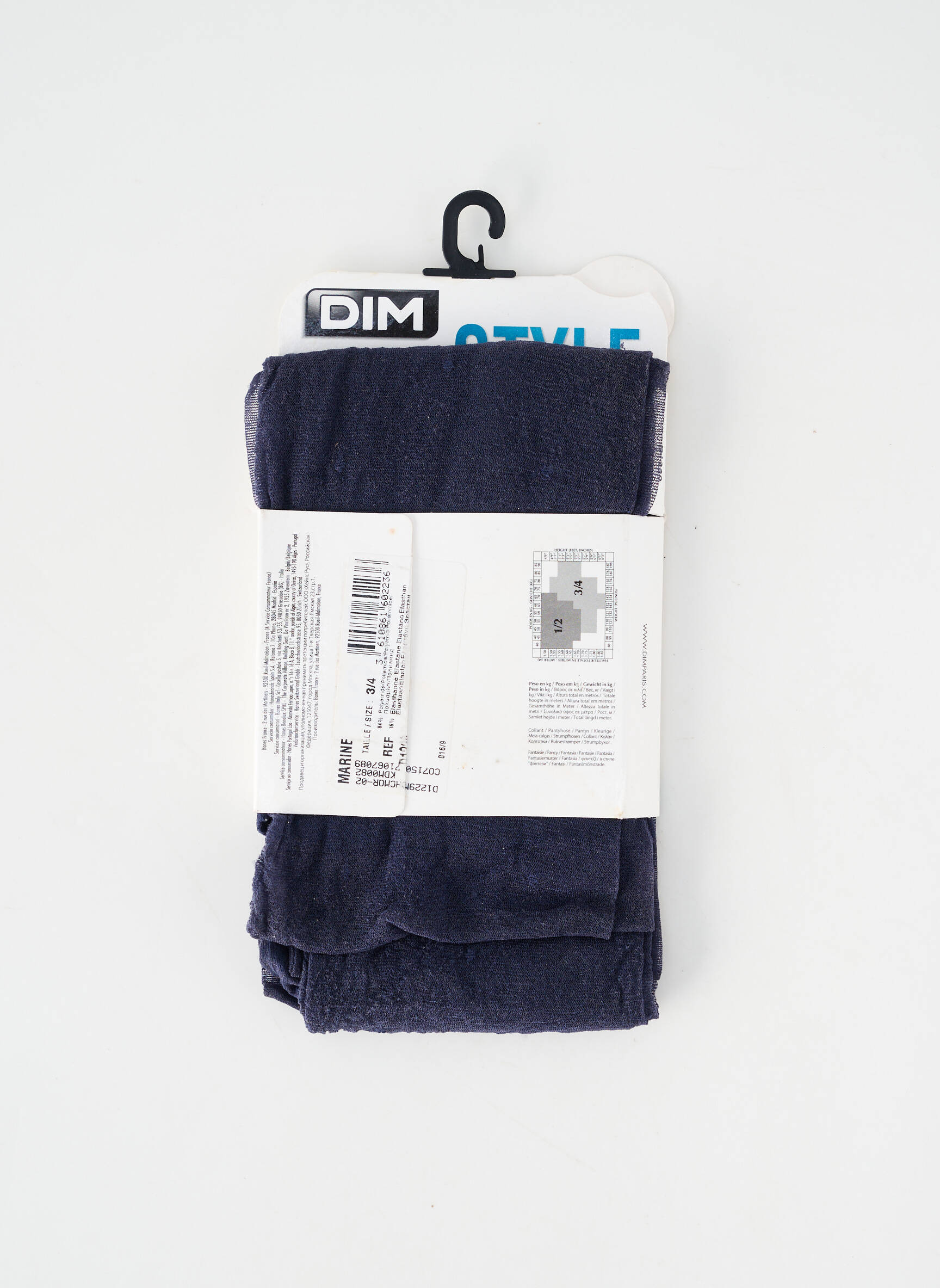 Collants imprimé pois bleu DIM femme