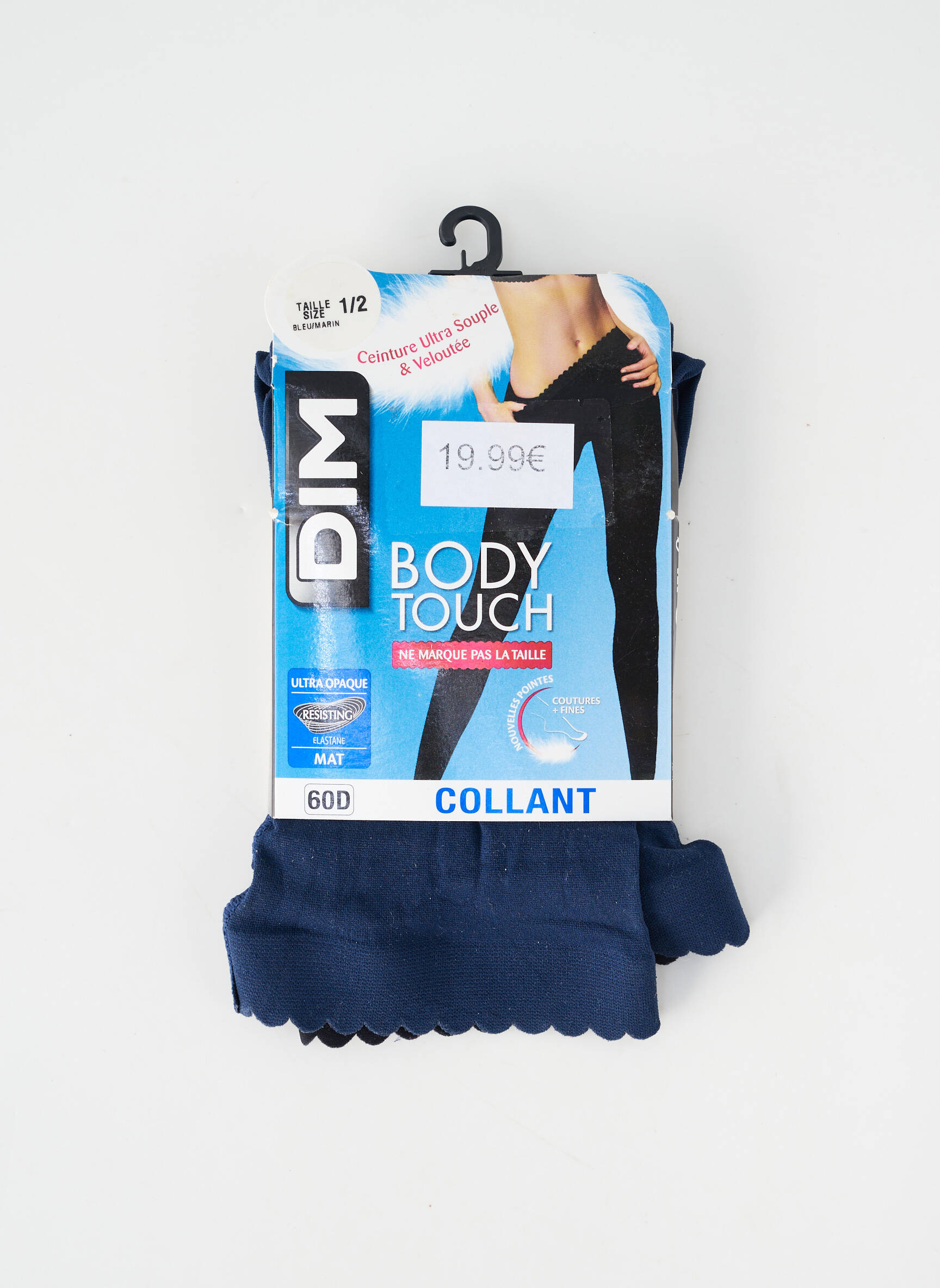 Collants stretch bleu DIM femme