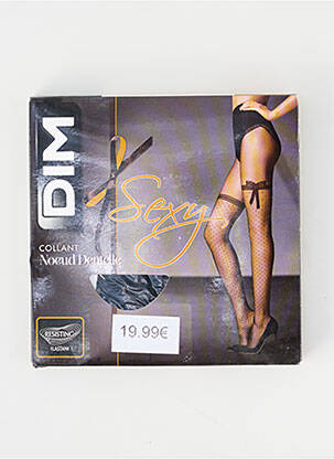 Collants imprimé fantaisie noir DIM femme