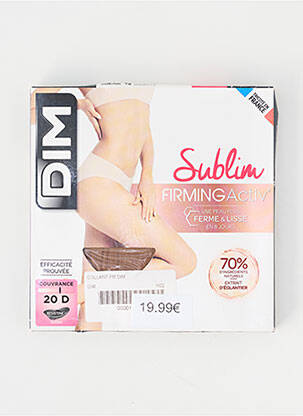 Collants stretch beige DIM femme