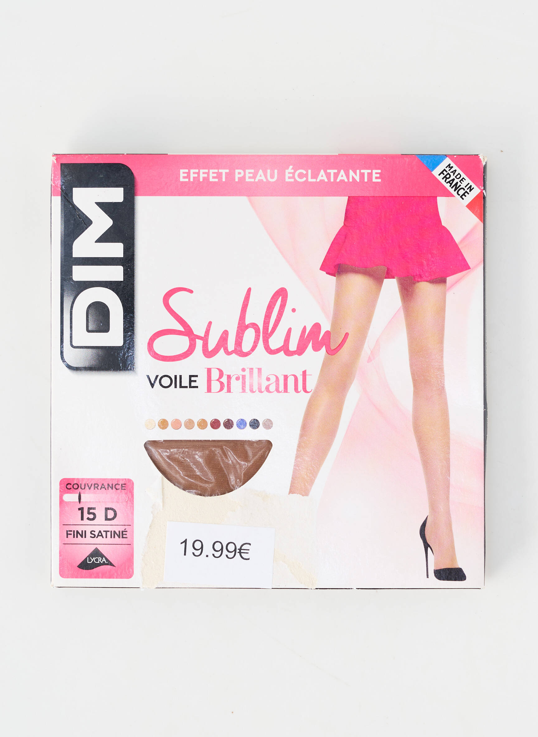Collants tissage voile beige DIM femme