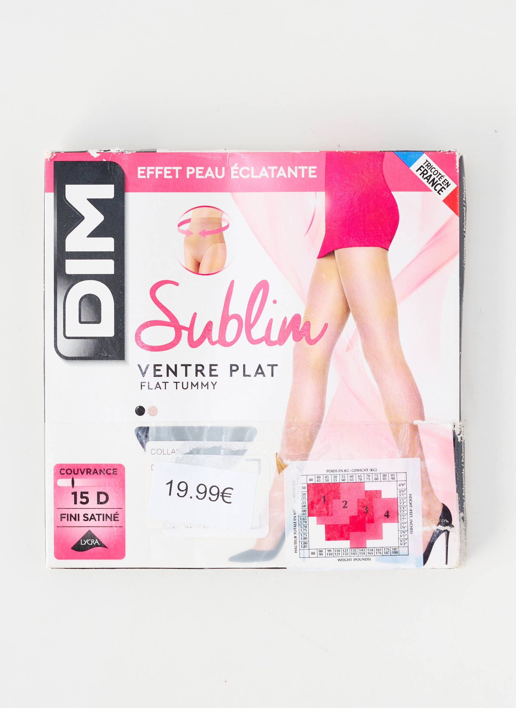 Collants stretch noir DIM femme