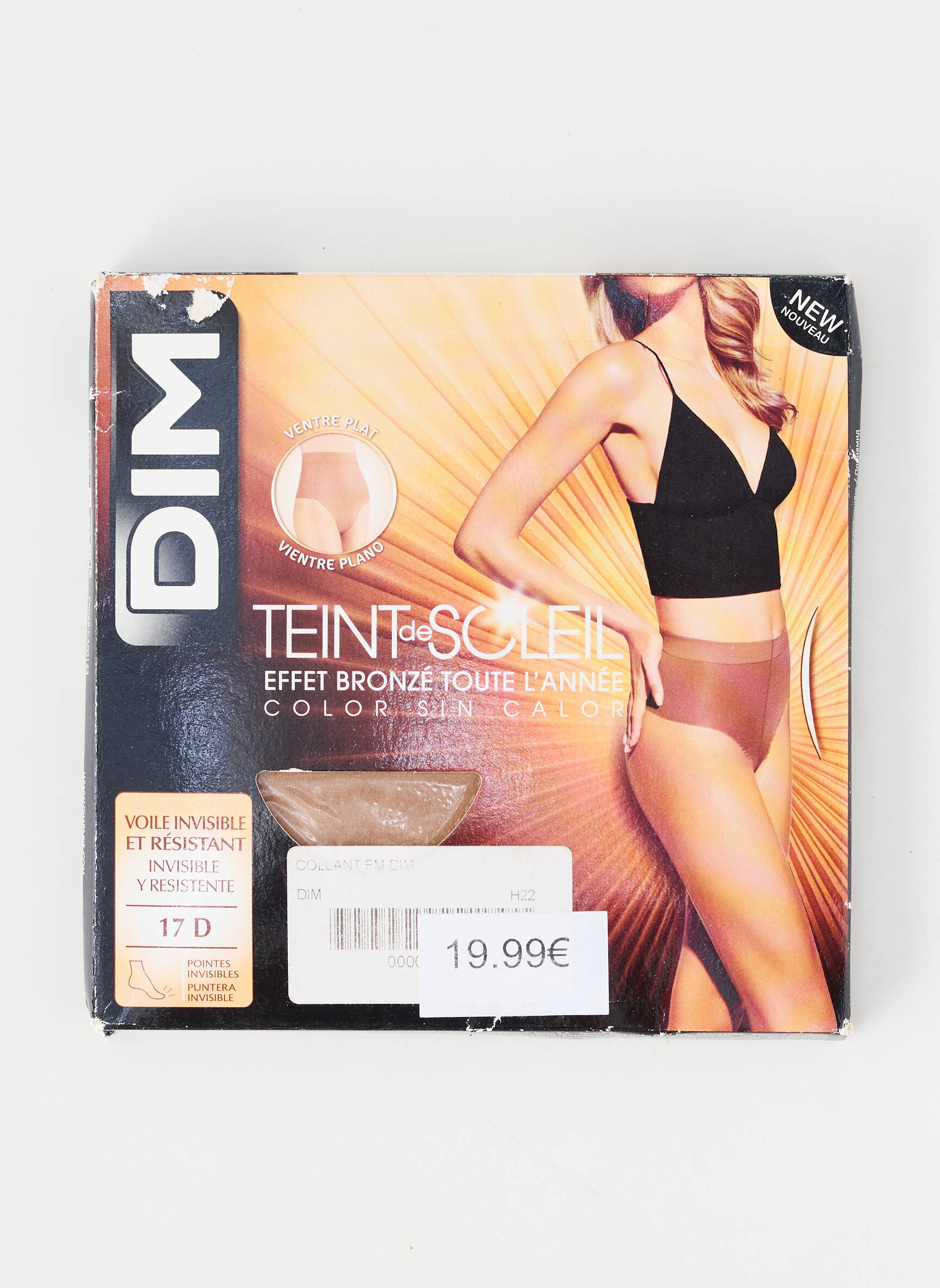 Collants stretch beige DIM femme