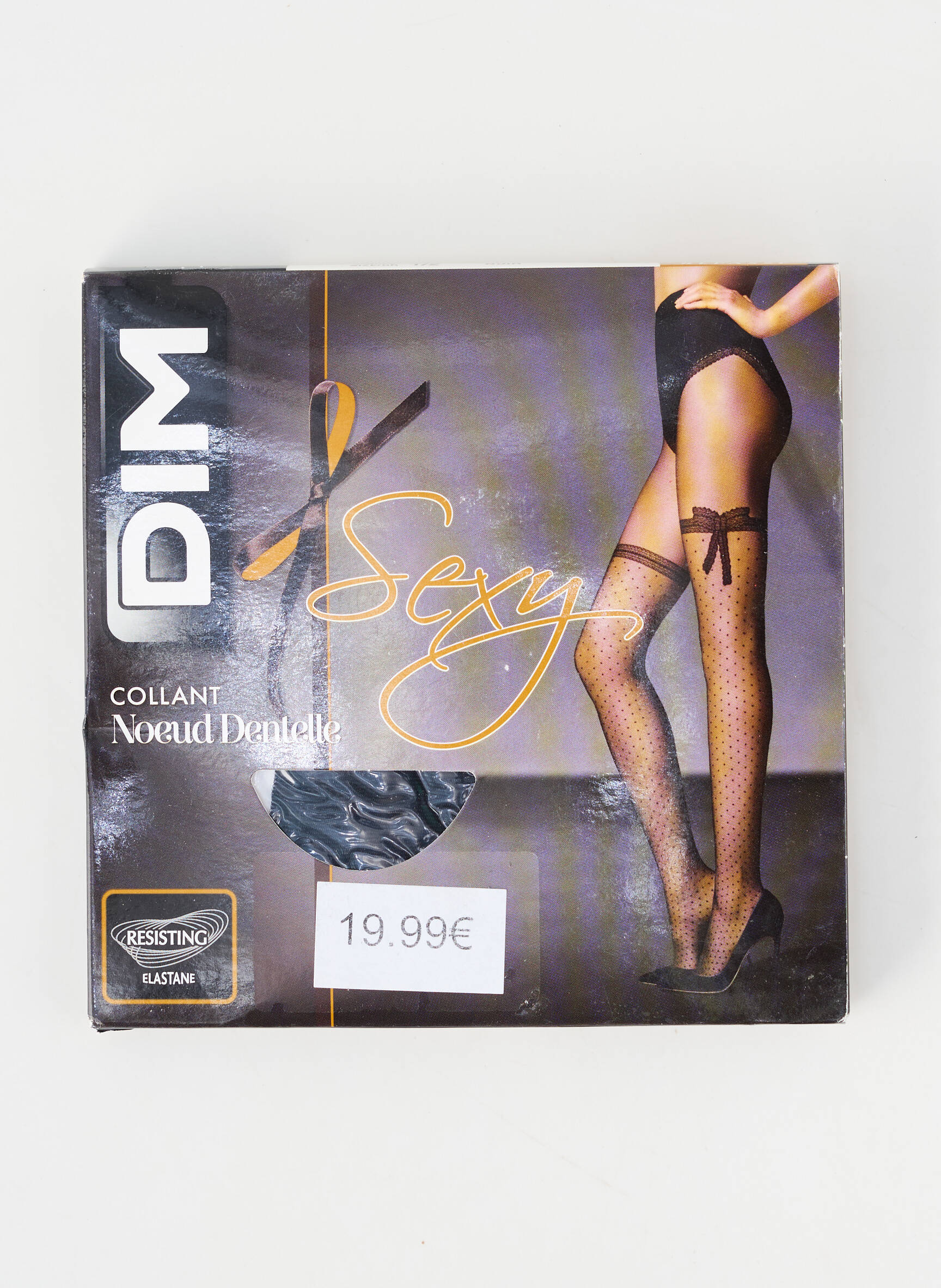 Collants imprimé fantaisie noir DIM femme