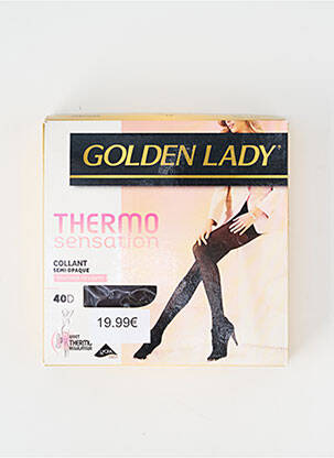 Collants stretch marron GOLDEN LADY femme