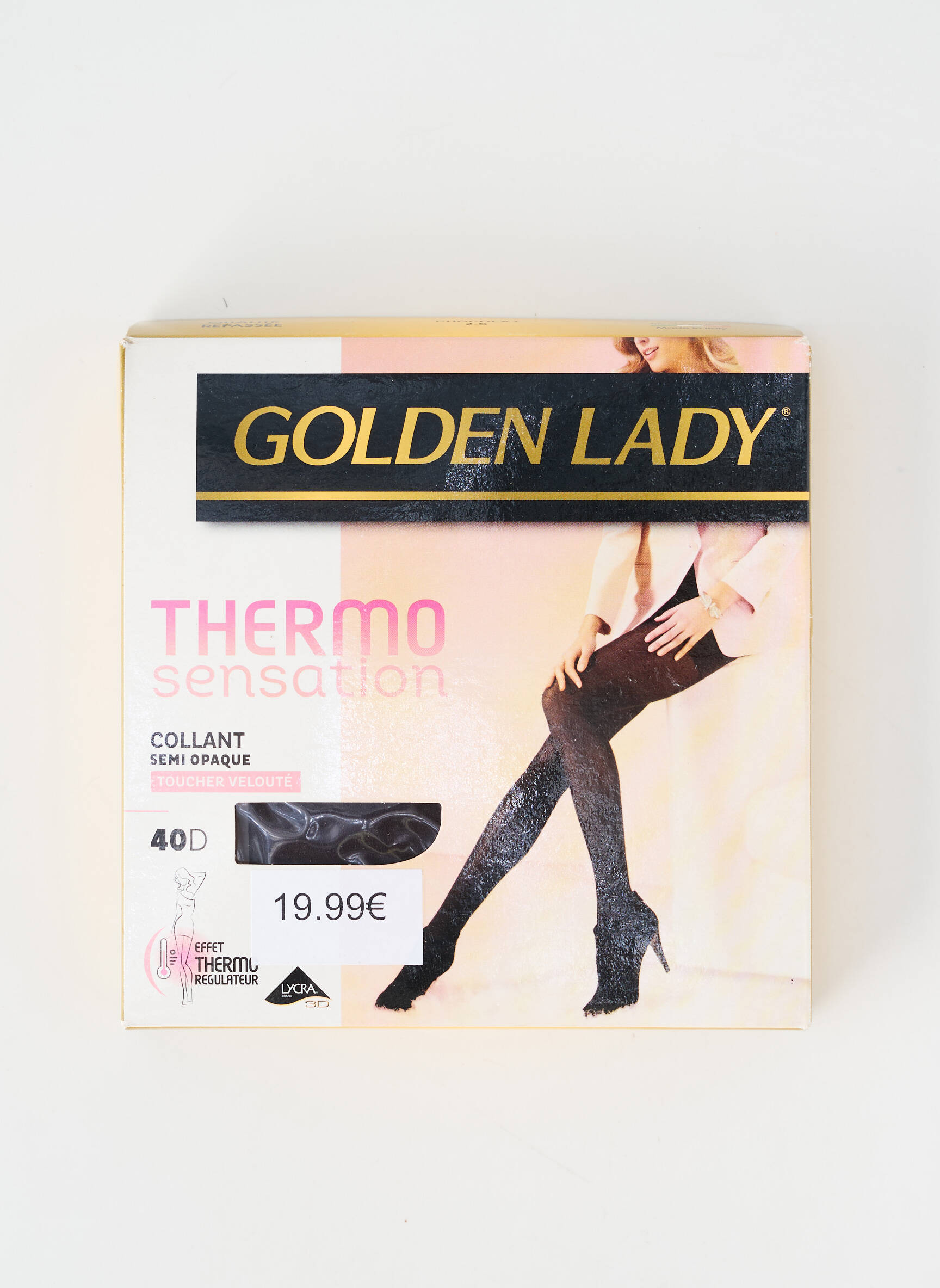 Collants stretch marron GOLDEN LADY femme