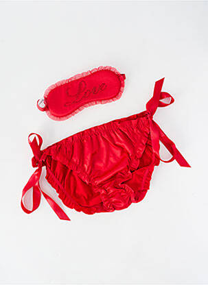 Culotte tissage satiné rouge PASSIONATA femme