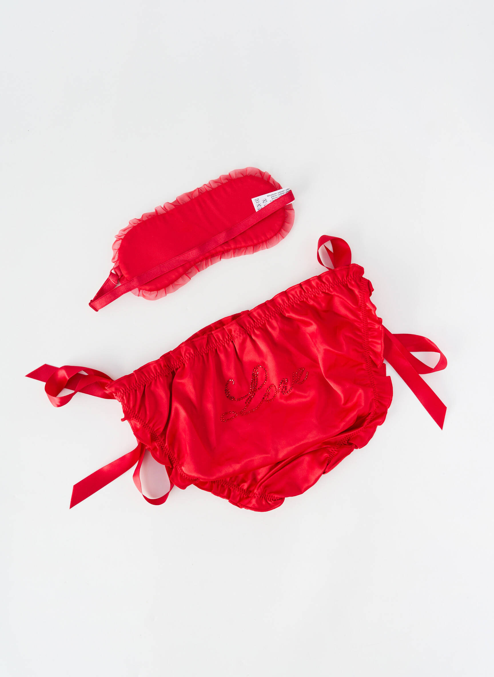Culotte tissage satiné rouge PASSIONATA femme