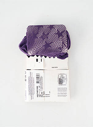 Collants imprimé fantaisie violet DIM femme