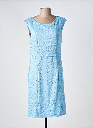 Robe mi-longue manches courtes manches courtes bleu BETTY BARCLAY femme