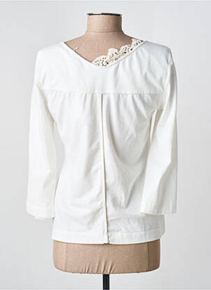 T-shirt manches 3/4 manches 3/4 blanc DANIELA DALLAVALLE femme