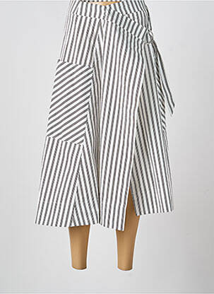 Jupe longue coupe évasée blanc FLIRT COLLECTION femme