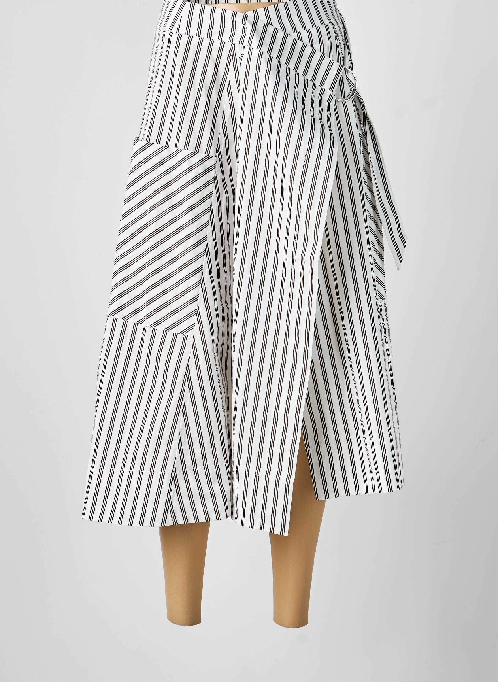 Jupe longue coupe évasée blanc FLIRT COLLECTION femme