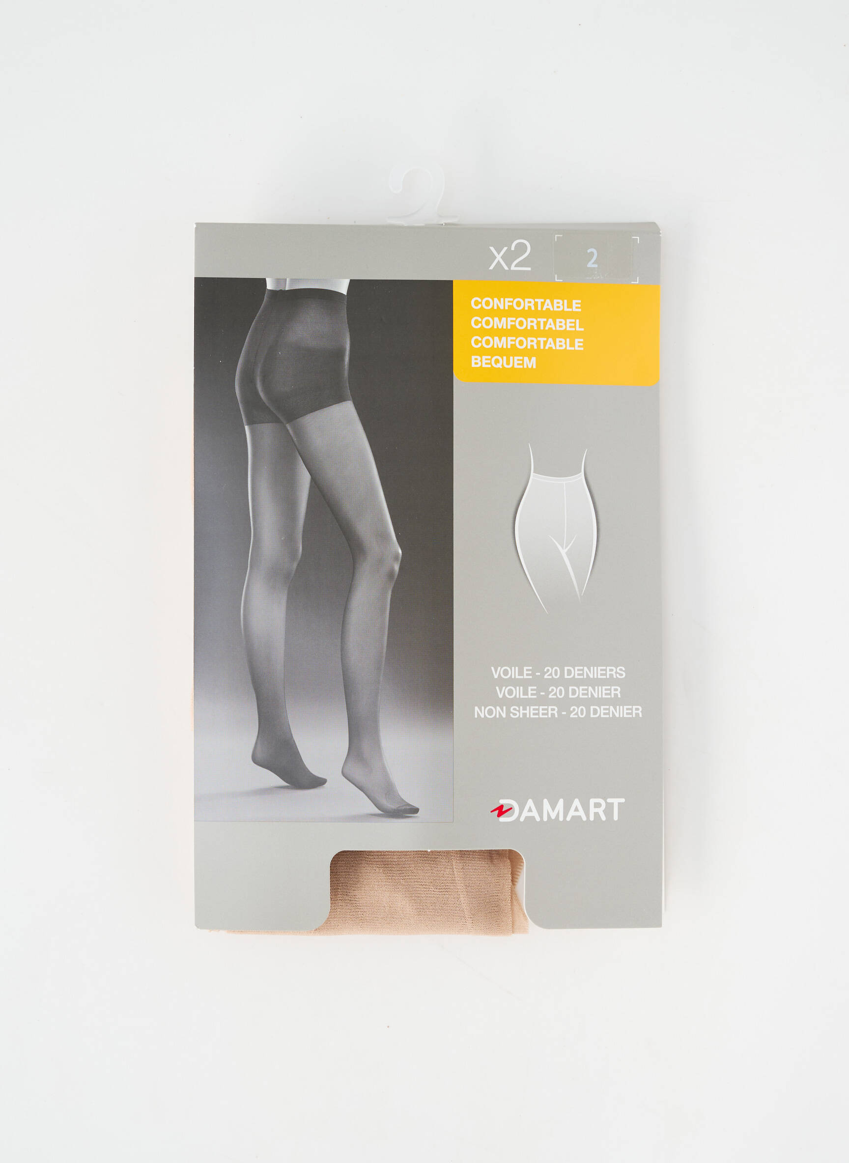 Collants stretch beige DAMART femme