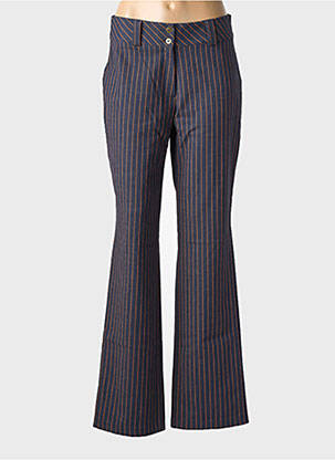 Pantalon flare stretch taille normale bleu LUCCHINI femme
