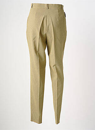 Pantalon droit stretch taille normale jaune LUCCHINI femme